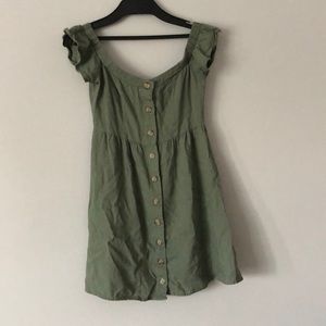 green babydoll dress
